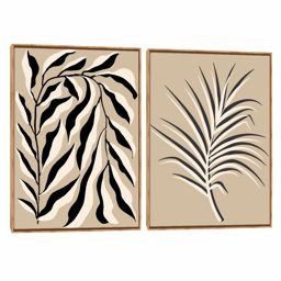 Quadro Decorativo Composição Duplo Areca Black