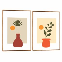 Quadro Decorativo Composição Duplo Coleção Vasos I
