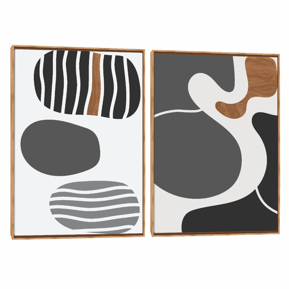 Quadro Decorativo Composição Duplo Moderno II