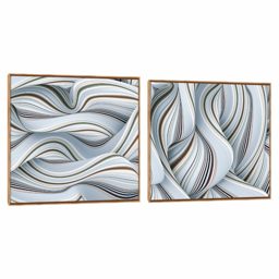 Quadros Decorativos Composição Duplo Ondas