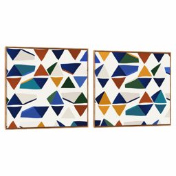 Quadro Decorativo Composição Duplo Abs Triângulos