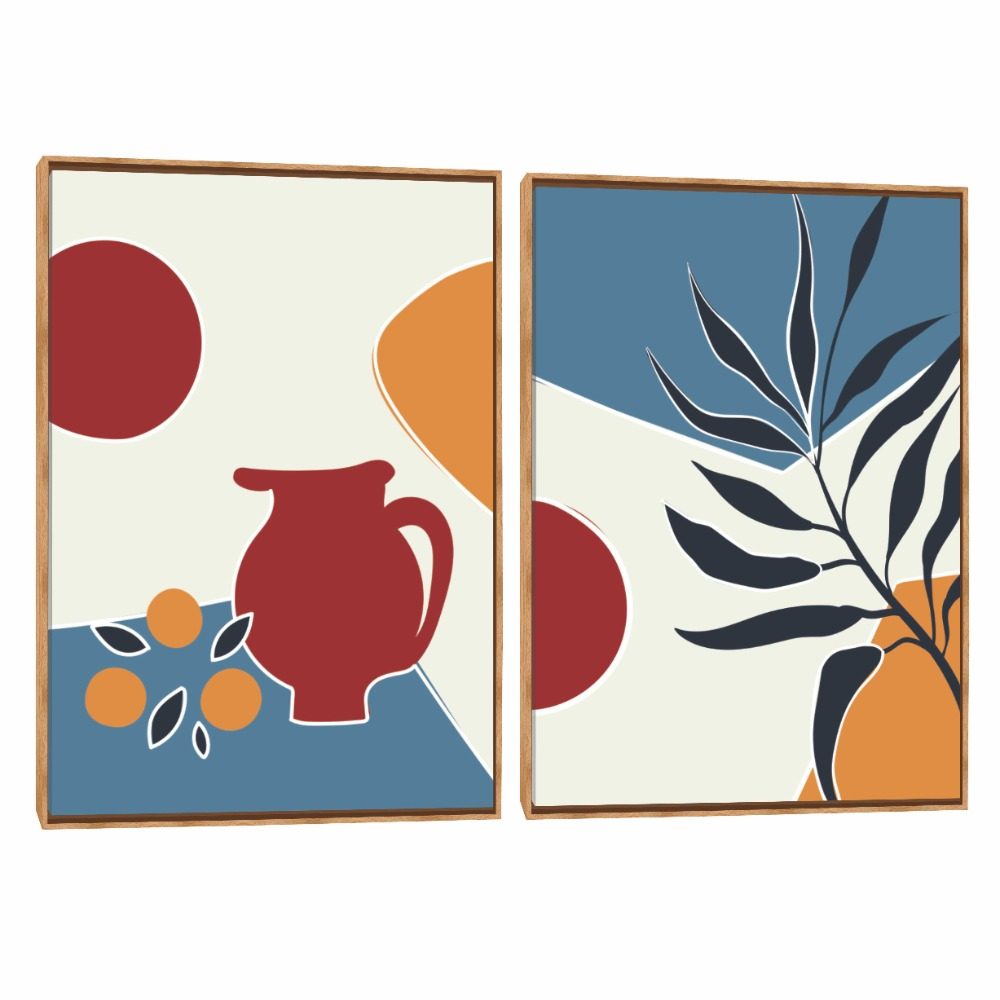 Quadro Decorativo Composição Duplo Coleção Vaso III