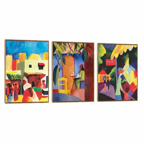 Quadro Decorativo Composição Trio August Macke