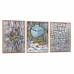 Quadro Decorativo Composição Trio Mondrian
