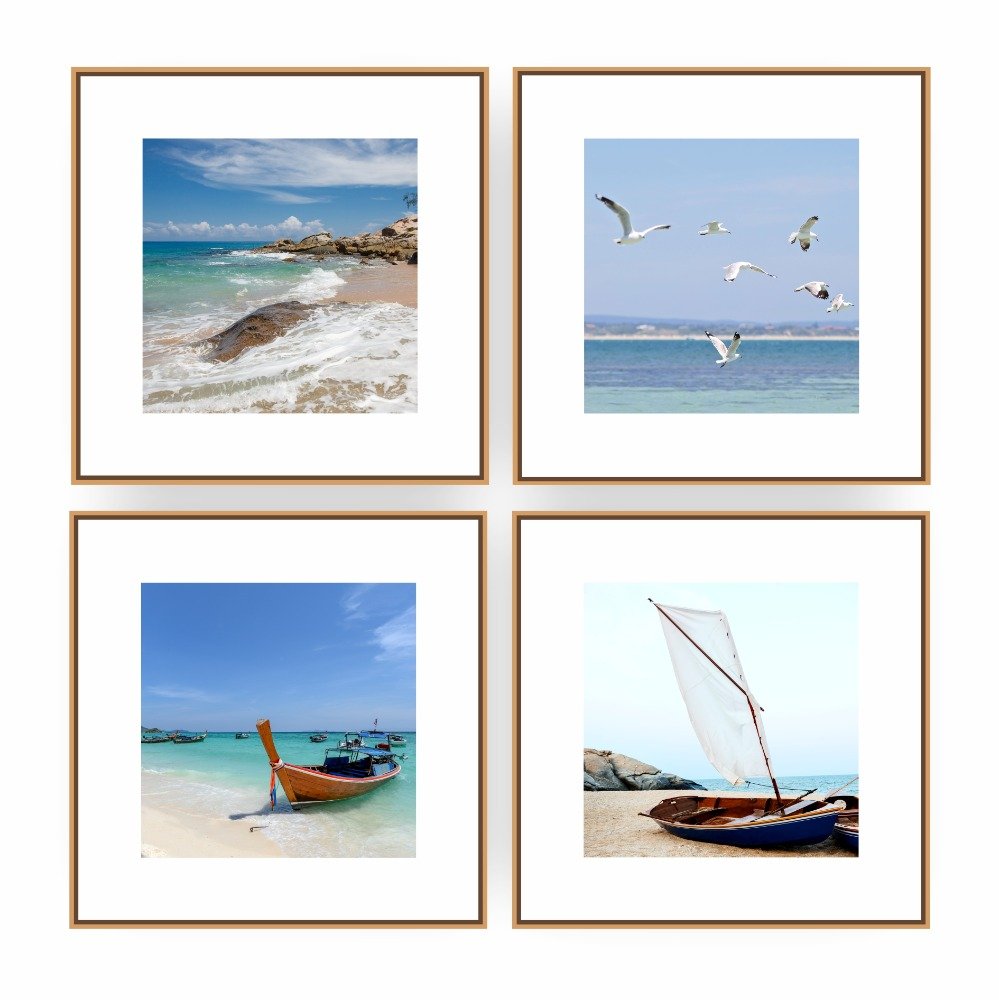 Quadro Decorativo Composição Serie Marinha II