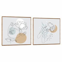 Quadro Decorativo Composição Duplo Face Line