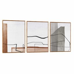 Quadro Decorativo Composição Trio Contemporâneo