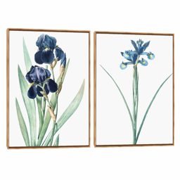 Quadro Decorativo Composição Duplo Iris Az