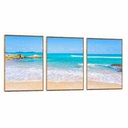 Quadro Decorativo Composição Trio Praia