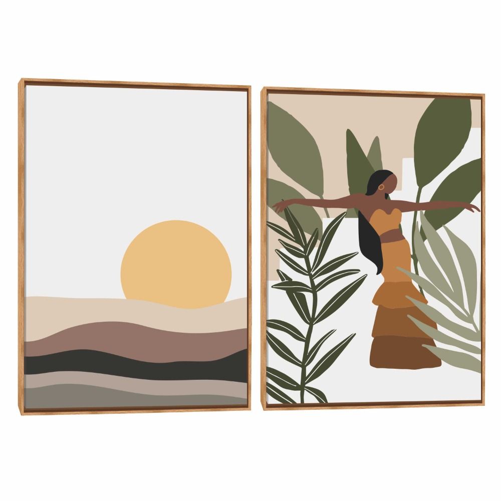 Quadro Decorativo Composição Duplo Minimalista VI