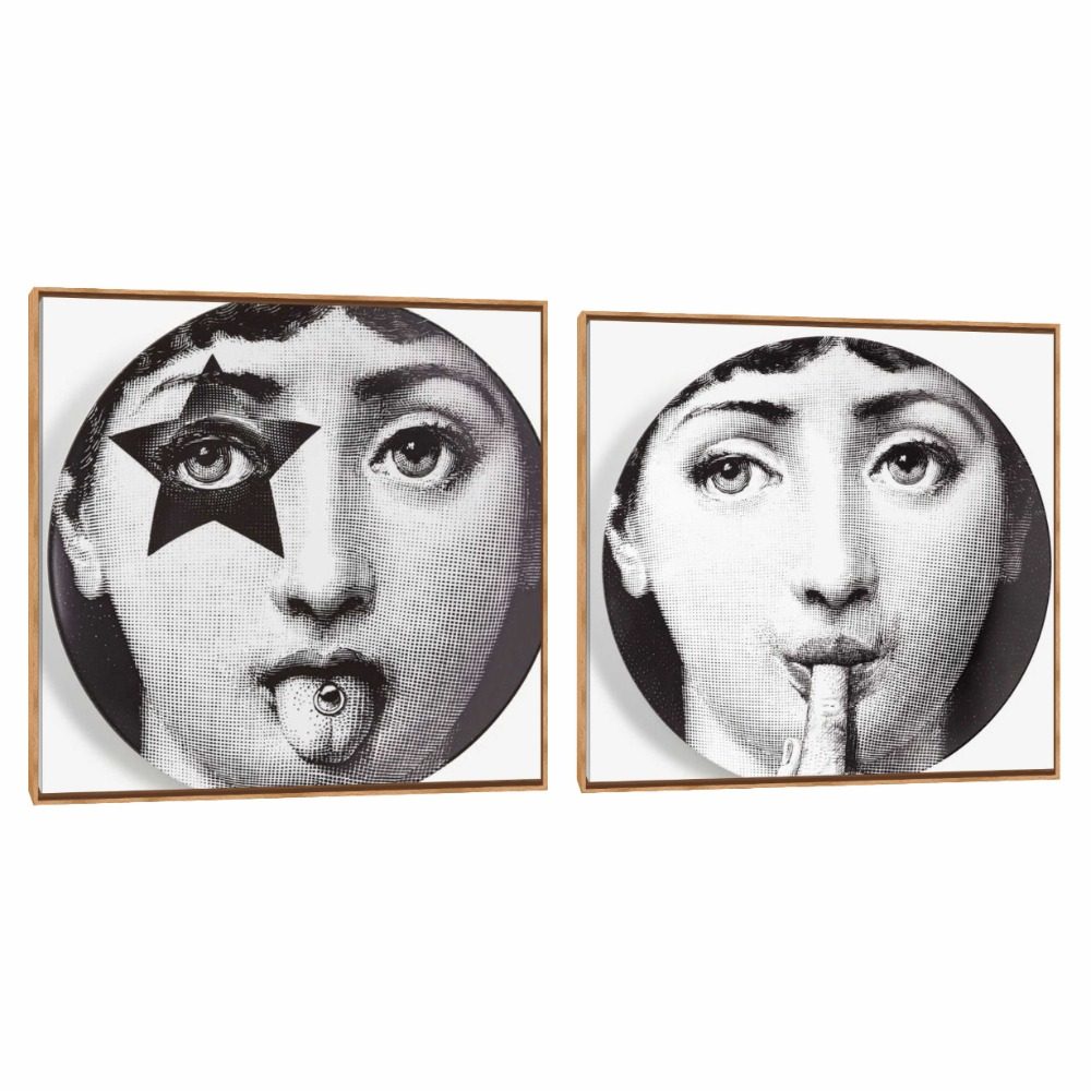 Quadro Decorativo Composição Duplo Fornasetti 