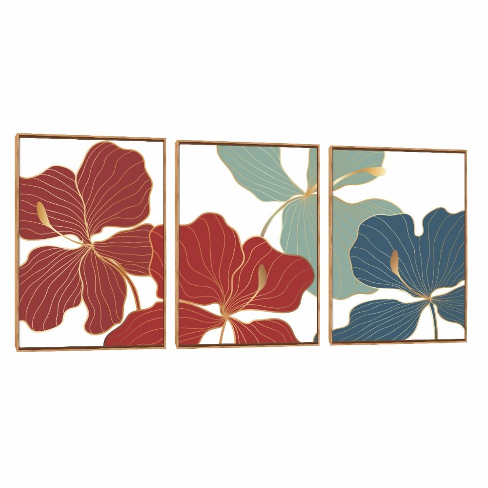 Quadro Decorativo Composição Trio Iris 