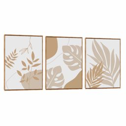Quadro Decorativo Composição Trio Composê Bege