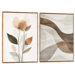 Quadro Decorativo Composição Duplo Camurça III