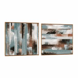 Quadro Decorativo Composição Duplo Corino