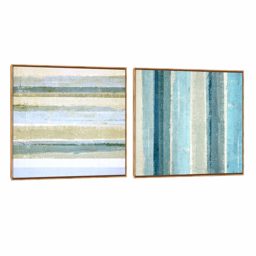 Quadro Decorativo Abstrato Composição Duplo Degradê II