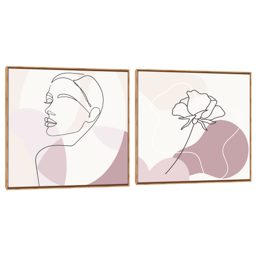 Quadro Decorativo Composição Duplo Feminino Line