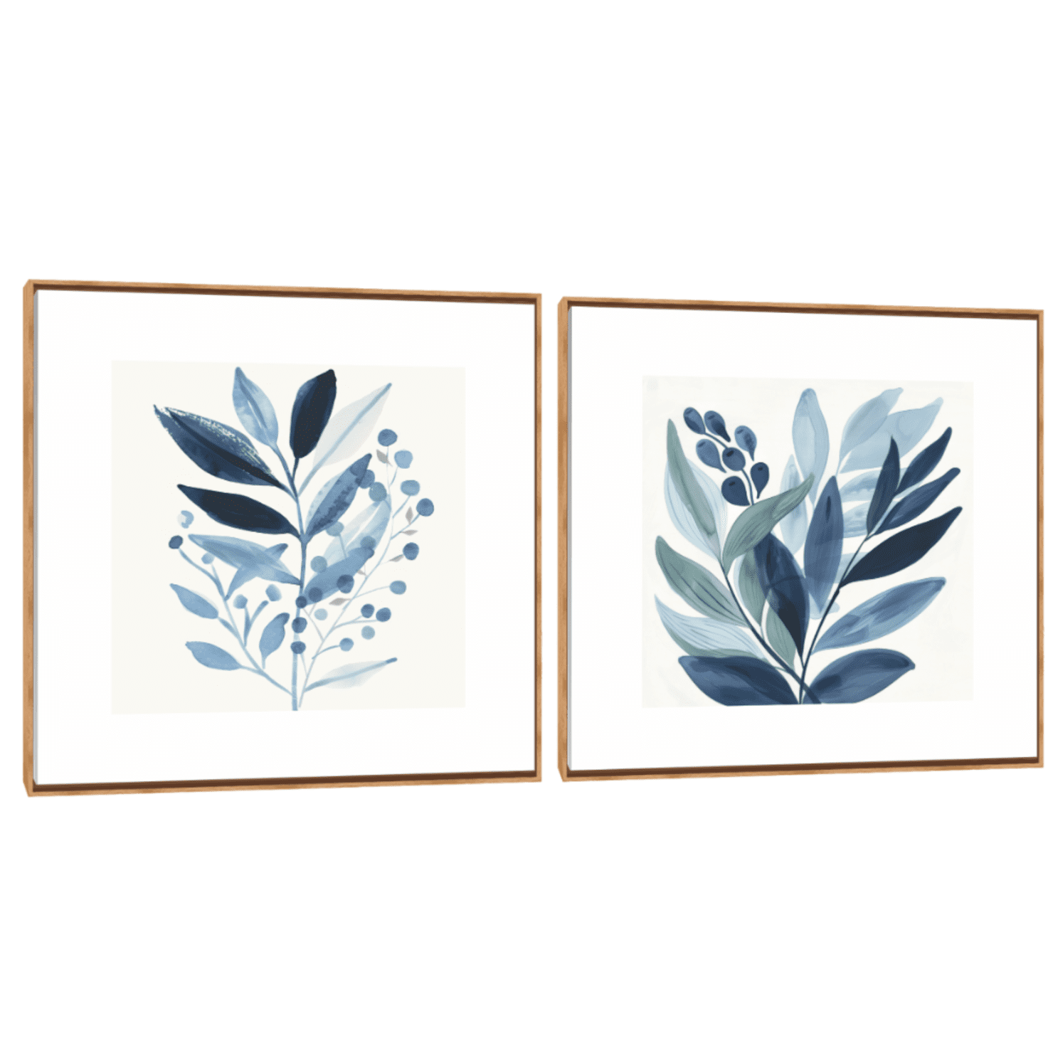 Quadro Decorativo Composição Duplo Flor Aquarela