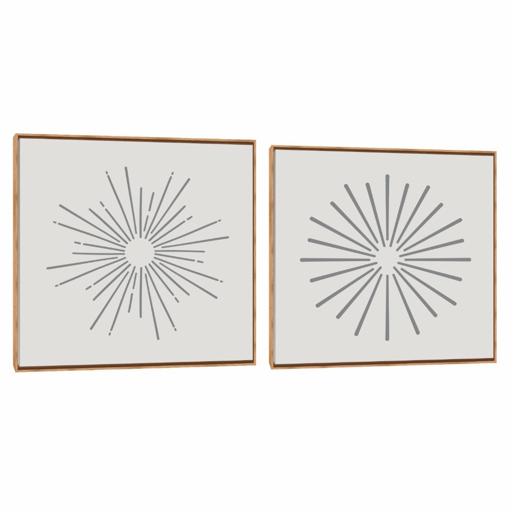 Quadro Decorativo Composição Duplo Luminus II
