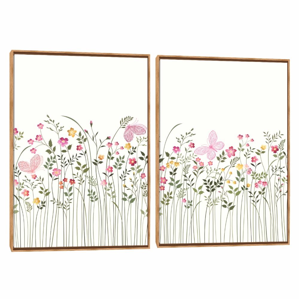 Quadro Decorativo Composição Duplo Mini Flor do Campo
