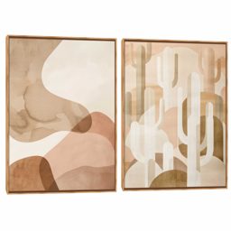 Quadro Decorativo Composição Duplo Orgânico Cactus