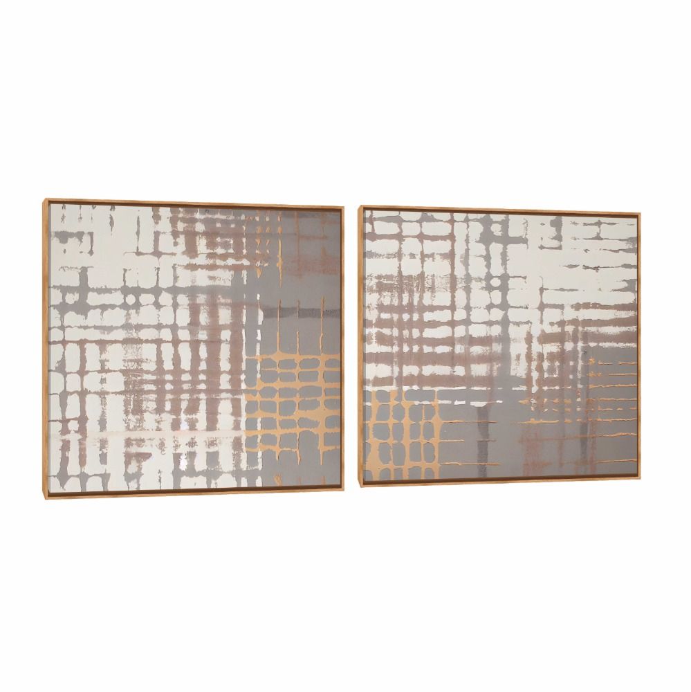 Quadro Decorativo Composição Duplo Tex Terra