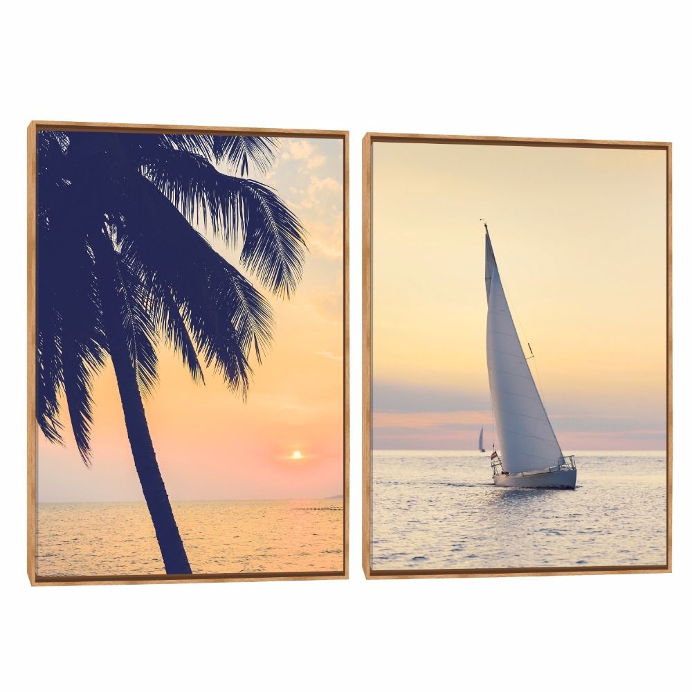 Quadro Decorativo Composição Duplo Veleiro I
