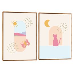 Quadro Decorativo Composição Duplo Gatinho