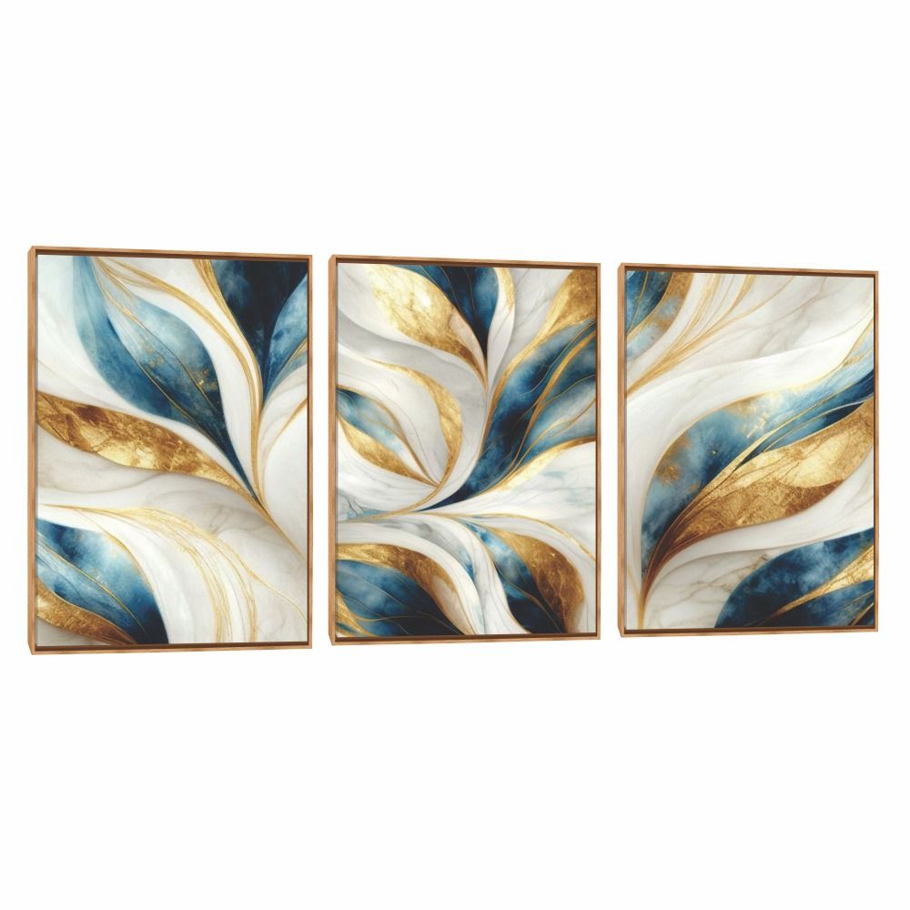 Quadro Decorativo Composição Trio Mescla Perola 