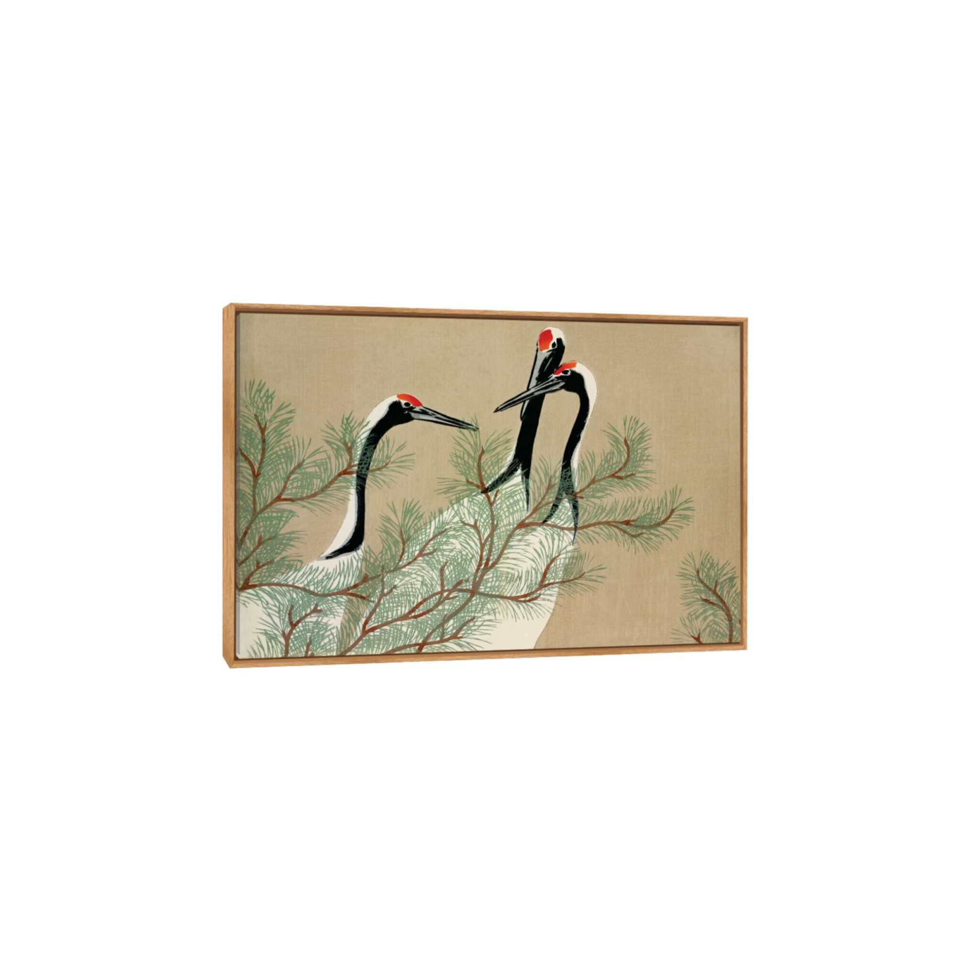 Quadro Outlet - Kamisaka - Flores I 45x30cm Madeira Clara - 30% Off