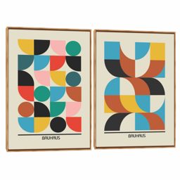 Quadro Decorativo Composição Duplo Bauhaus III