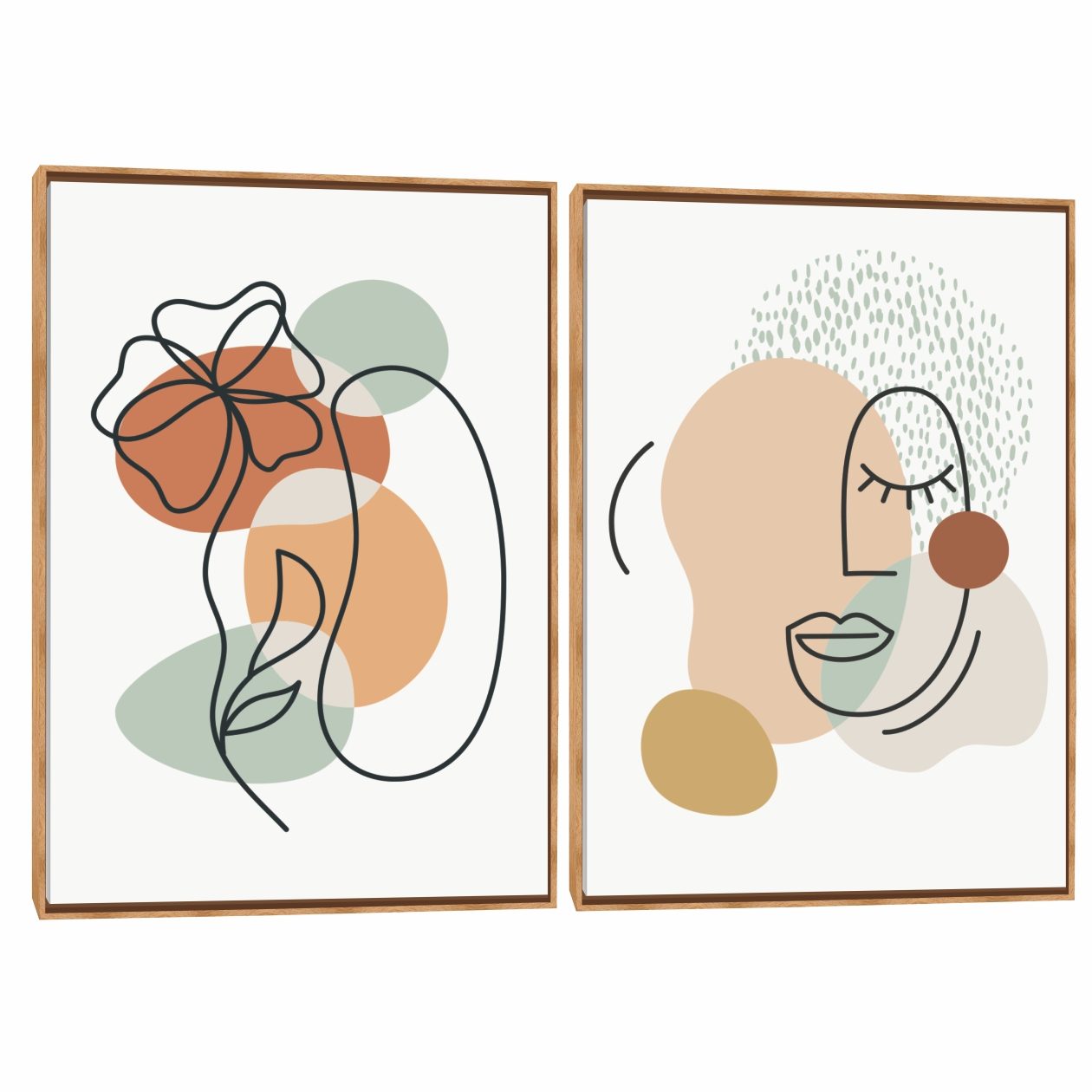Quadro Decorativo Composição Duplo Boho Face