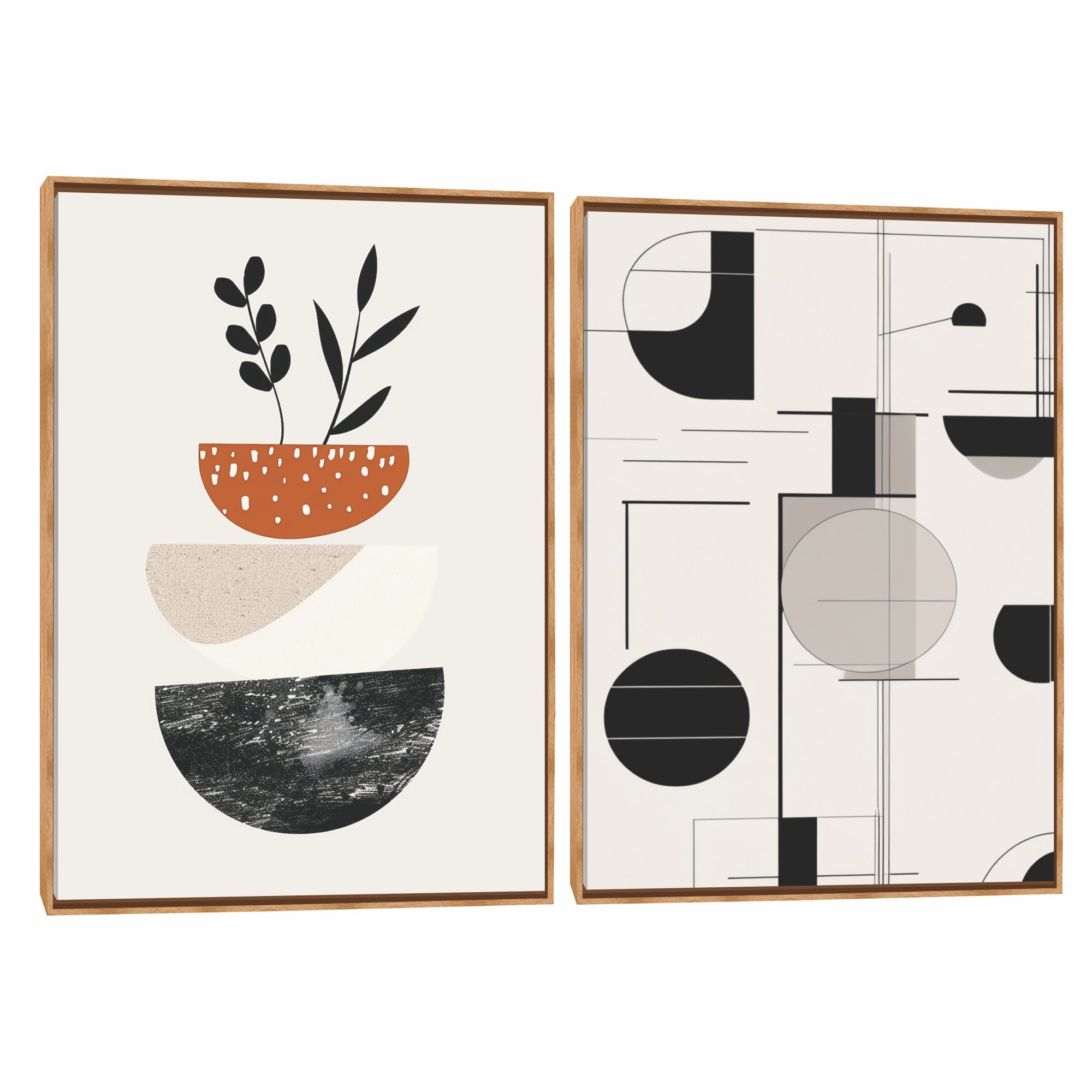 Quadro Decorativo Composição Duplo Estiloso