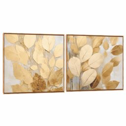 Quadro Decorativo Composição Duplo Folha Gold