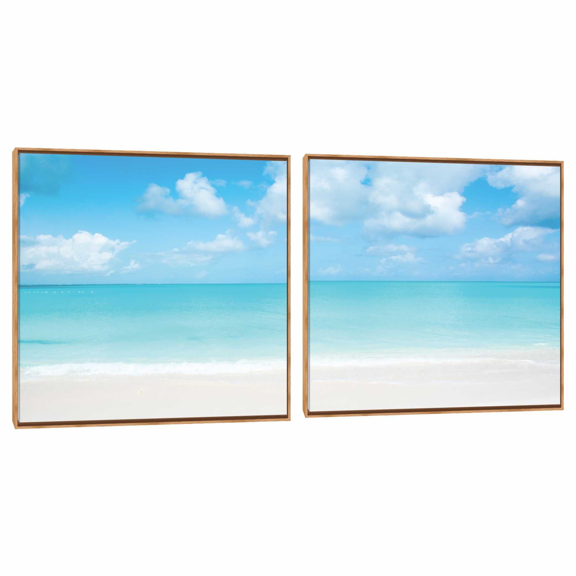 Quadro Decorativo Composição Duplo Mar e Areia Q