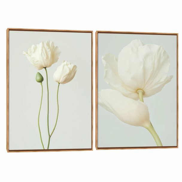 Quadro Decorativo Composição Duplo Pérola Suave