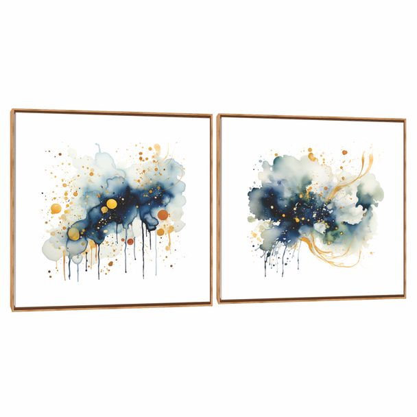 Quadro Decorativo Composição Duplo Splash