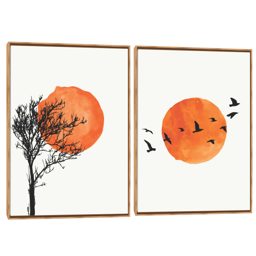 Quadro Decorativo Composição Duplo Estilo Japonês