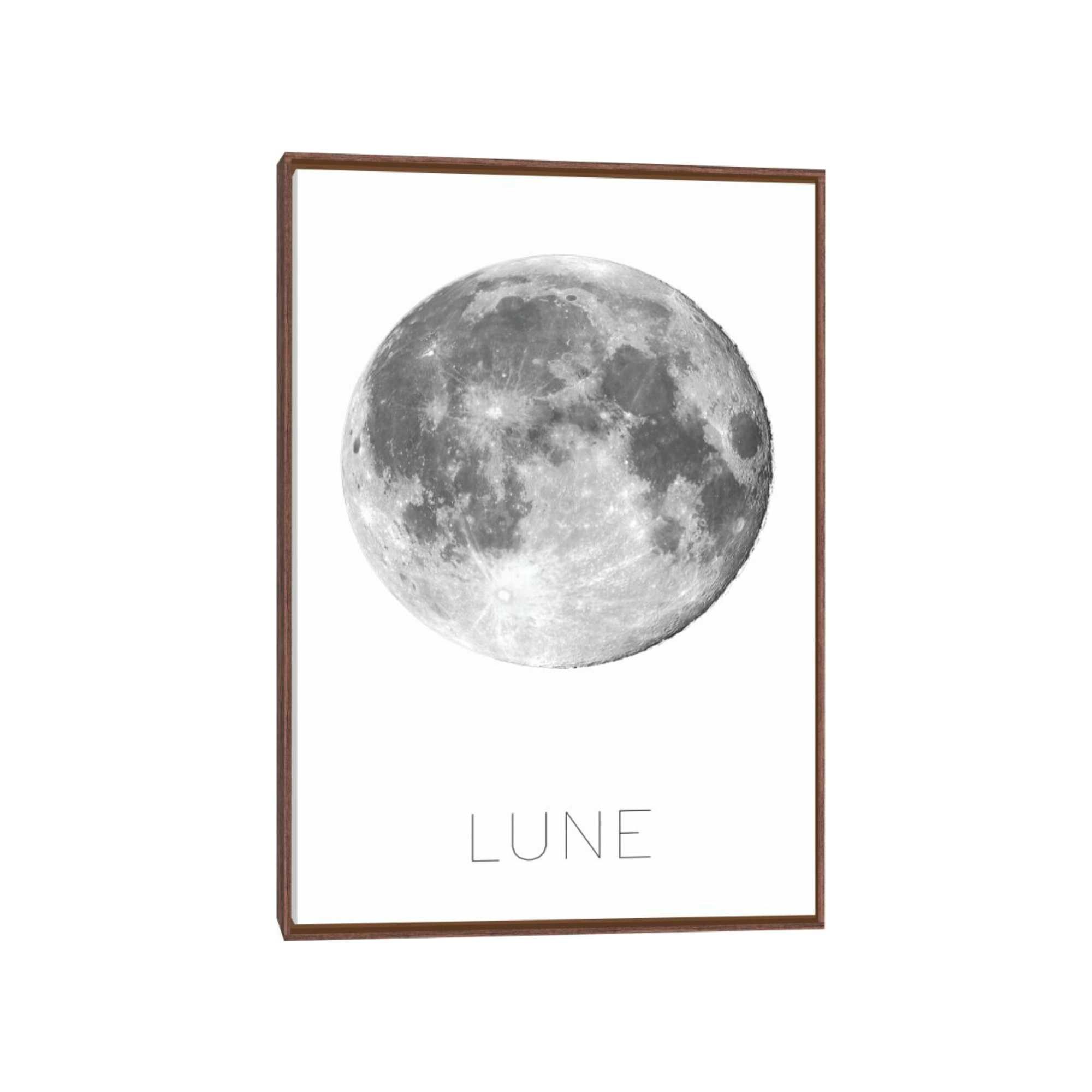 Quadro Outlet - Lua 75x50cm Madeira Escura - 30% Off