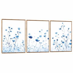Quadro Decorativo Composição Trio Mini Florzinhas