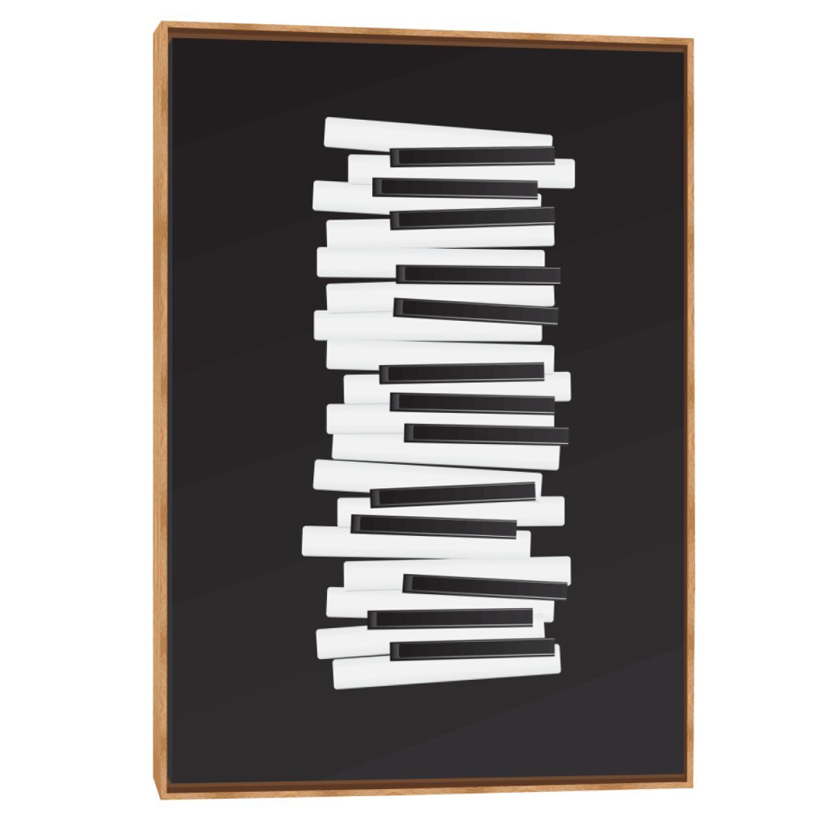 Quadro Outlet - Teclado 120x80cm Madeira Clara -  30% Off