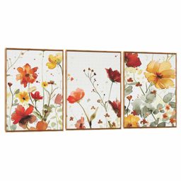 Quadro Decorativo Composição Trio Florido