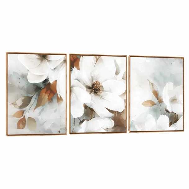 Quadro Decorativo Composição Trio Flores II