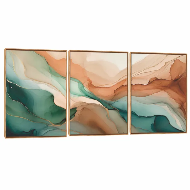 Quadro Decorativo Composição Trio Terra