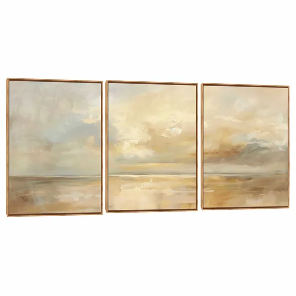 Quadro Decorativo Composição Trio Textura XIV