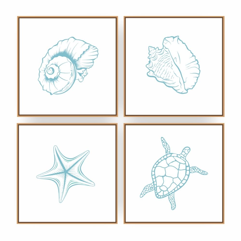 Quadro Decorativo Composição Serie Marinha I