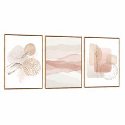 Quadro Decorativo Composição Trio Brilho Suave
