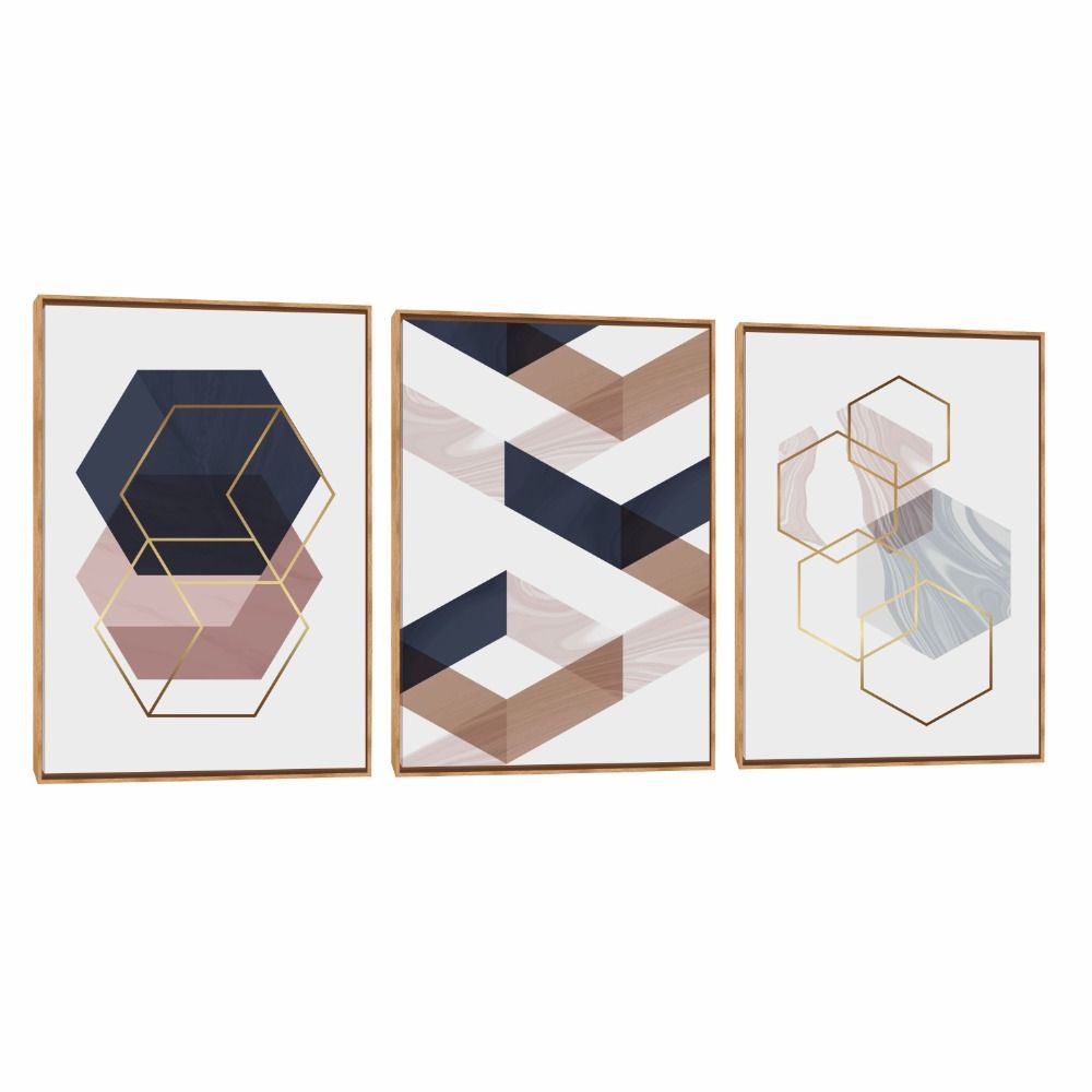 Quadro  Composição Trio Geométrico M1