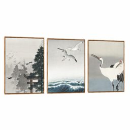 Quadro Decorativo Composição Trio Horaka Koson