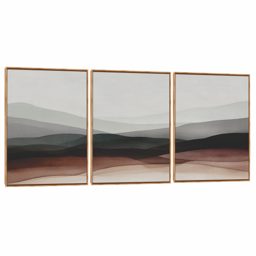 Quadro Decorativo Composição Trio Montanha Cobre